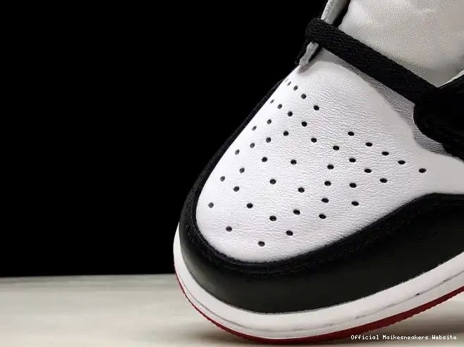 Official Maikesneakers Toe 555088-125 Retro Jordan Air 1 Black 0402